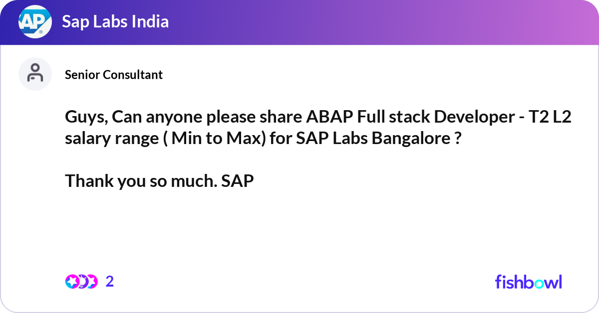 Guys can anyone please share abap full stack deve fishbowl