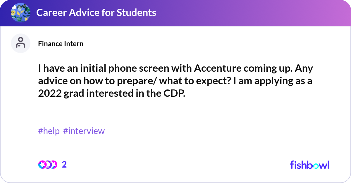 accenture screen interview
