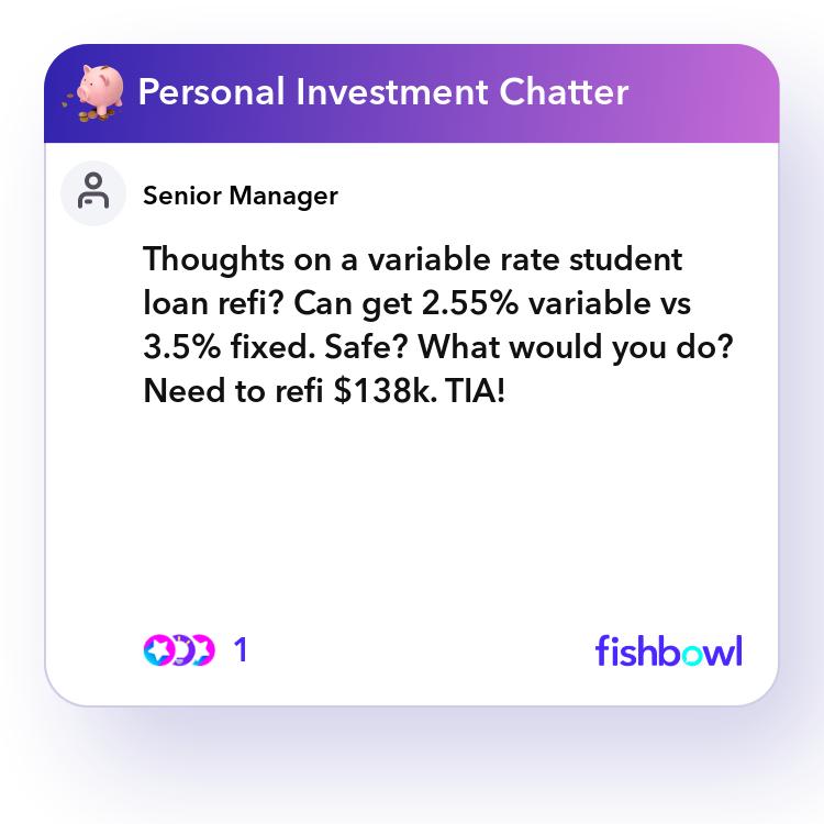 Thoughts On A Variable Rate Student Loan Refi Can Fishbowl thoughts-on-a-variable-rate-student-loan-refi-can-fishbowl